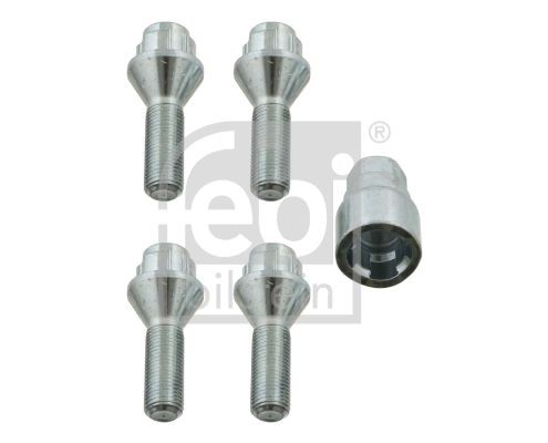 Mk2 Locking Wheel Bolts 12x1.25 Nuts Tapered for Citroen C4 10-16